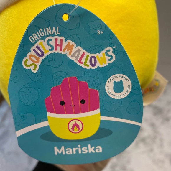 Mariska the Hot / Spicy Fries Neon Foods Squad Squishmallow 7.5in New With Tags - Picture 4 of 7